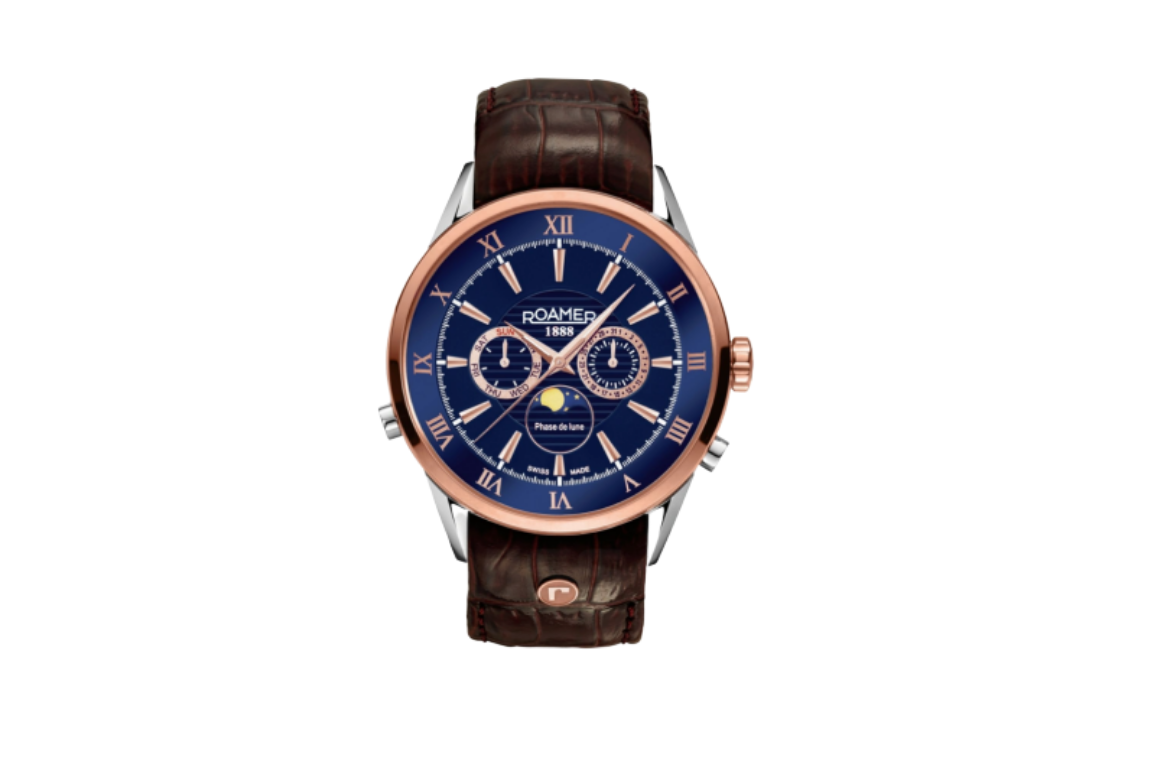 ROAMER SUPERIOR MOONPHASE 508821 49 43 05 – ZEGAREK DLA MĘŻCZYZNY, KTÓRY INTERESUJE SIĘ ASTROLOGIĄ